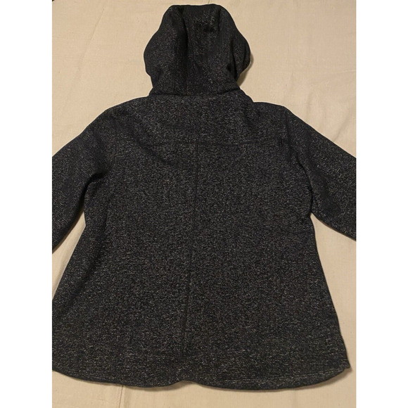 1 Madison Expedition Jacket Womens Large Black/Grey Sherpa Lined Hooded Coat - Picture 5 of 15